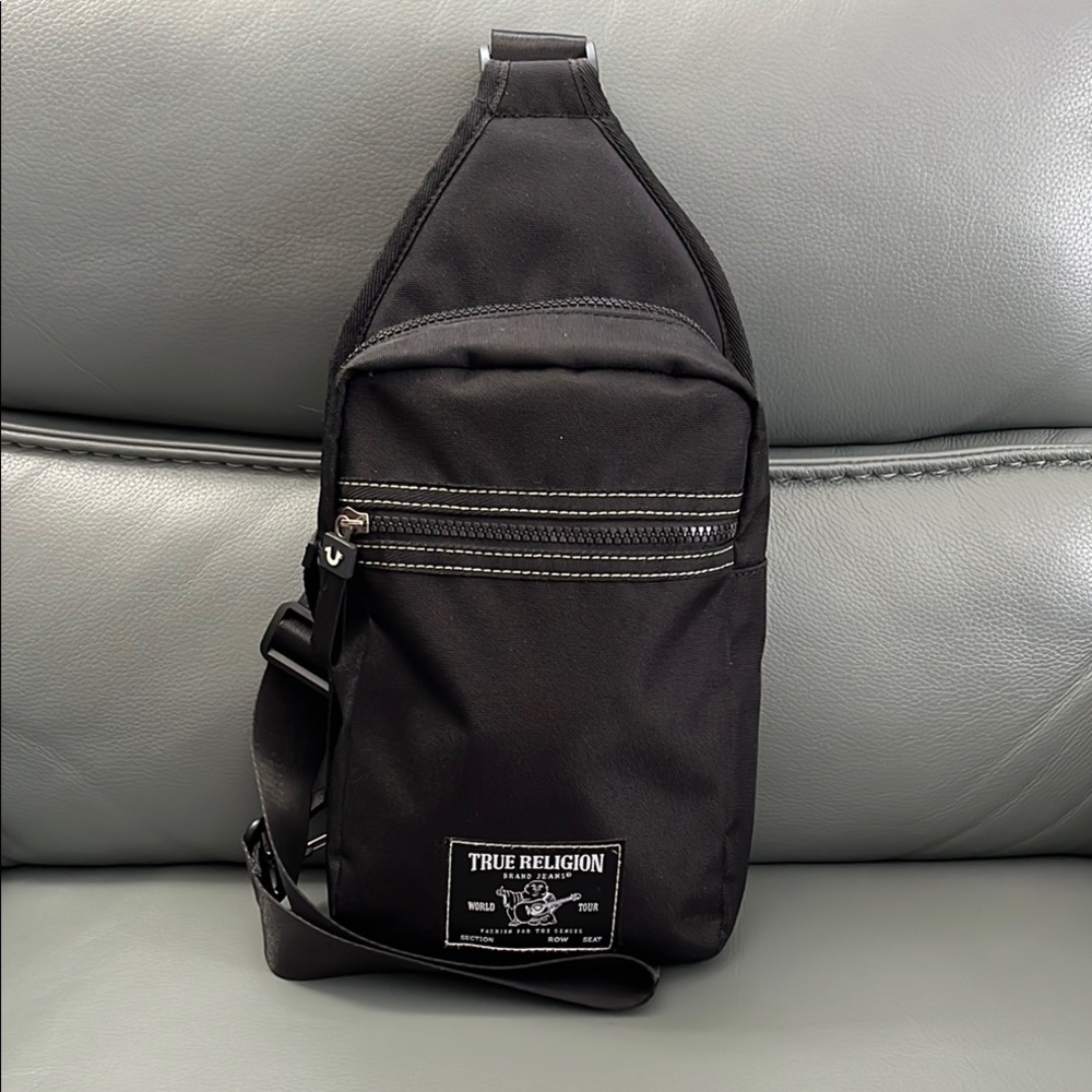 True Religion Black Sling Bag